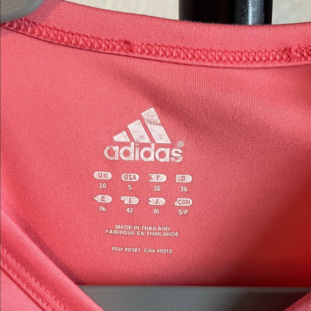 Adidas Women's Coral Long Sleeve Sports Tee - Picture 2 of 4